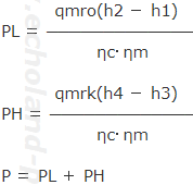 PL、PH、Pの基本式。