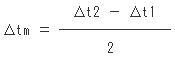 Δtmの問題文の式