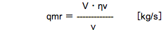 V・ηv＝qmr・v...(1)式変形