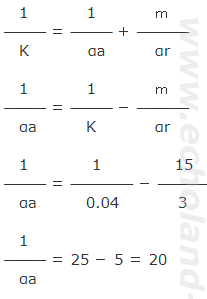 K（αa）を求める式に(1)で求めたKと設問の条件の値を代入1