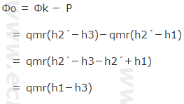 もう一つのCOP計算式（Φo＝Φk－P）