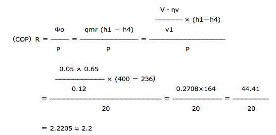 公式（1）（6）式数値代入